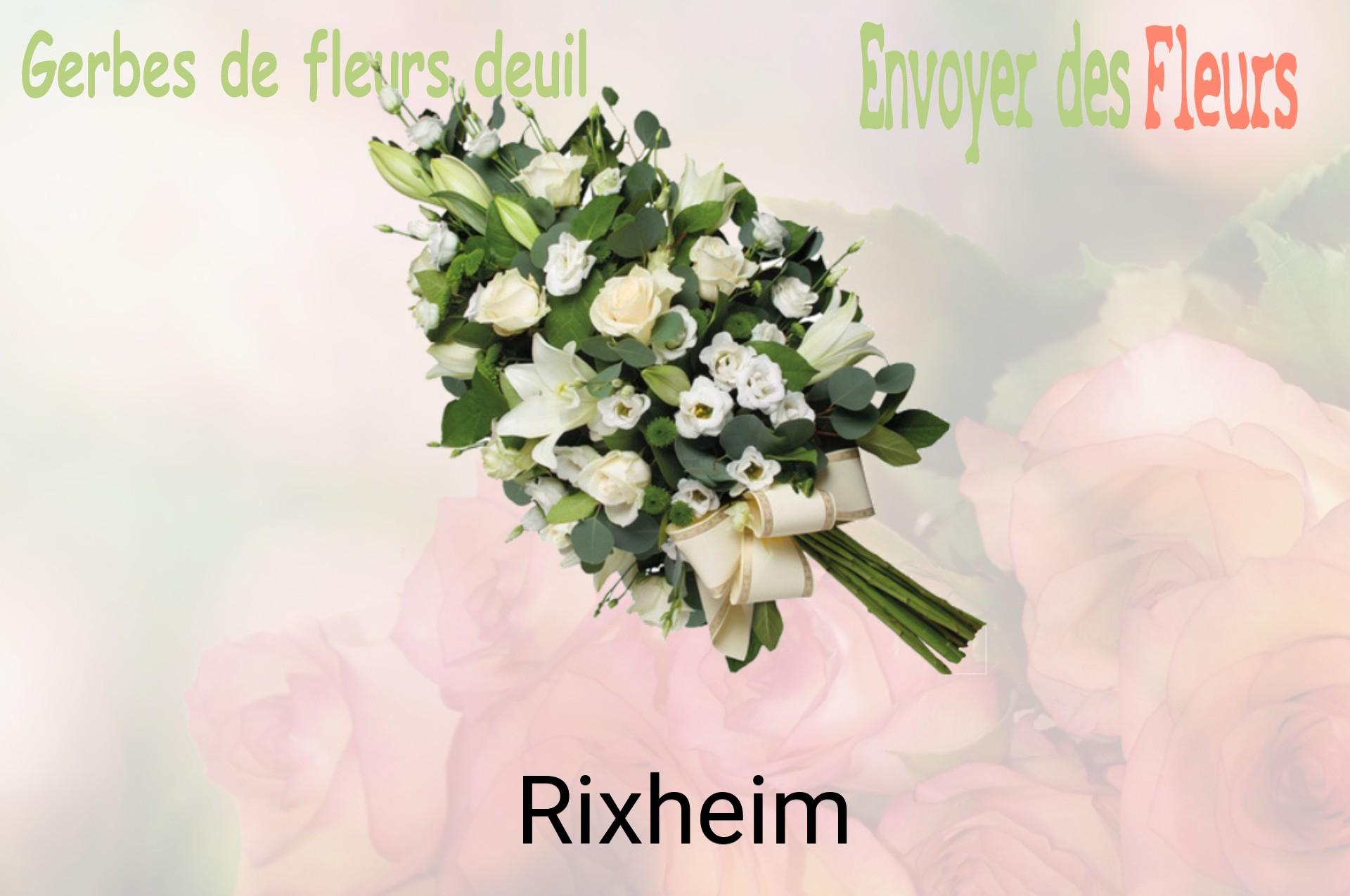 Gerbe de fleurs de deuil livrée à Rixheim